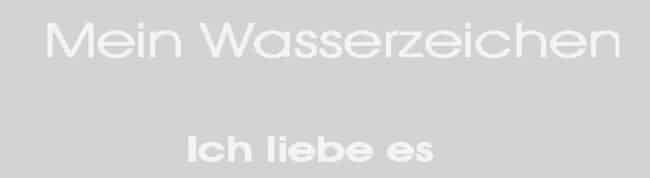 mein wasserzeichen - ich liebe es